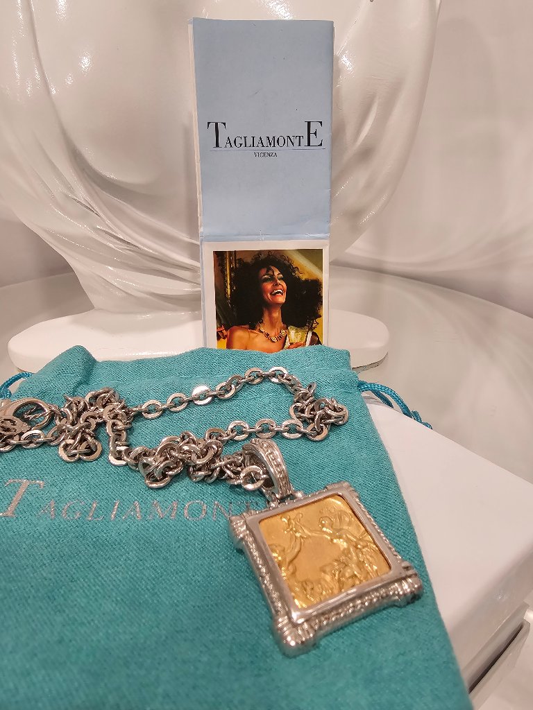 Tagliamonte Sterling 14k Pendant Enhancer With Chain